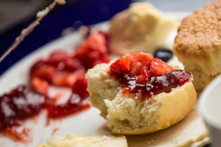 a close up of a piece of cake on a plate
