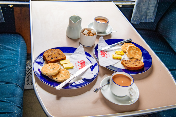 a plate of food on a table