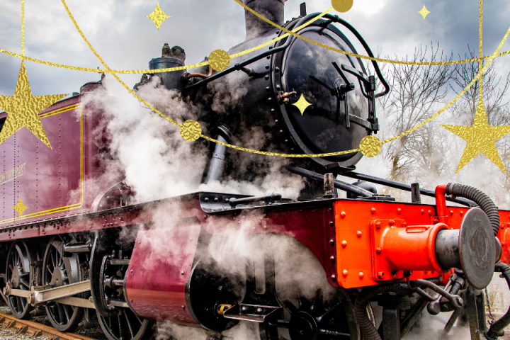 the engine of a train